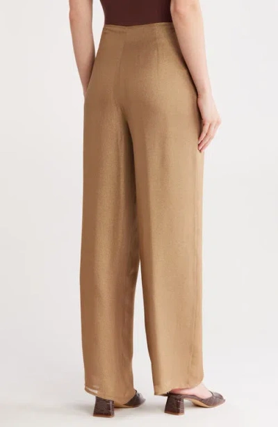 Cult Gaia Bisou Straight Leg Pants In Brown