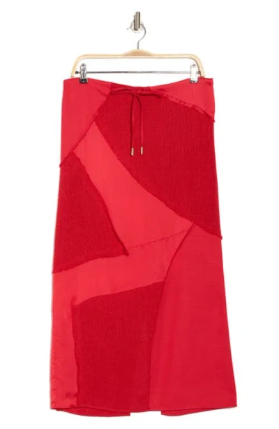Cult Gaia Via Skirt In Red