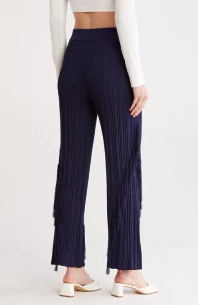 Cult Gaia Maude Knit Pants In Blue