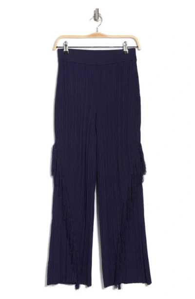 Cult Gaia Maude Knit Pants In Blue