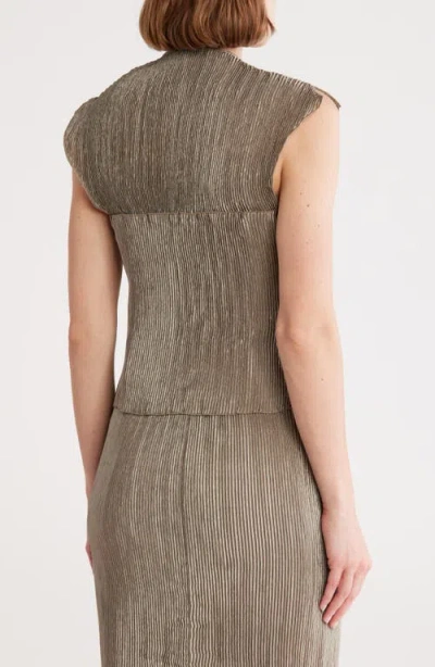 Cult Gaia Milli Top In Brown