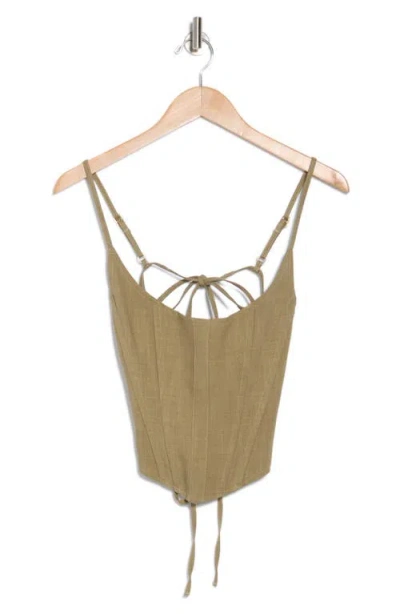 Cult Gaia Dorian Corset Top In Neutral