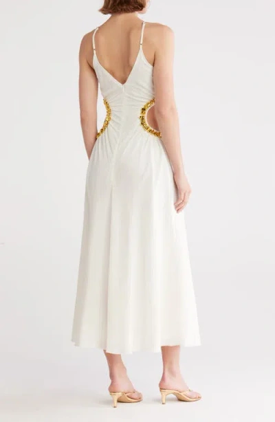Cult Gaia Silvia Halter Dress In White