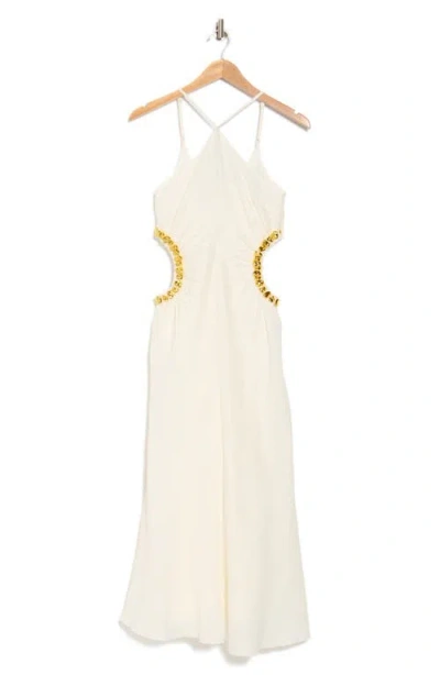 Cult Gaia Silvia Halter Dress In White