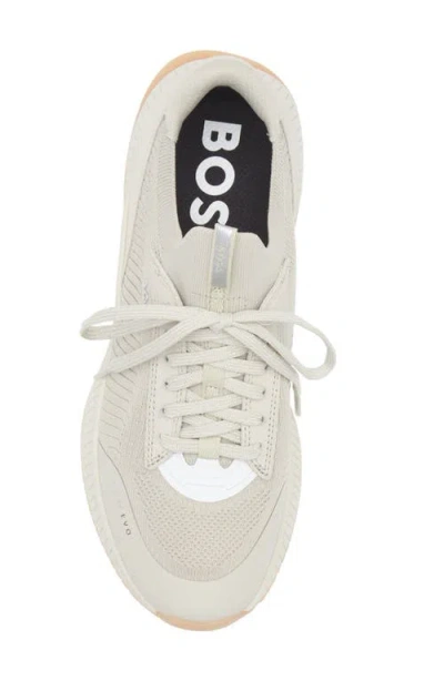 Hugo Boss Boss Ttnm Evo Stretch Fabric Sneakers With Almond Toe