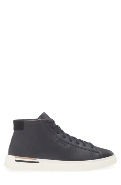 Hugo Boss Boss Clint High Top Leather Sneaker