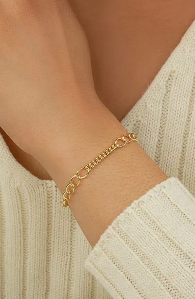 Sterling Forever Kenna Chain Bracelet In Gold