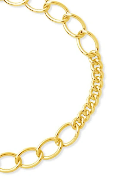 Sterling Forever Kenna Chain Bracelet In Gold