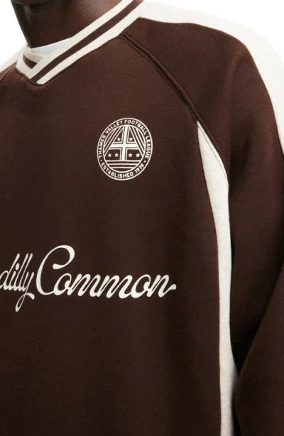 Cotton On Graphic Fleece Sweater In Brown