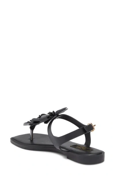 Rachel Rachel Roy Daisy Floral T-strap Sandal In Black