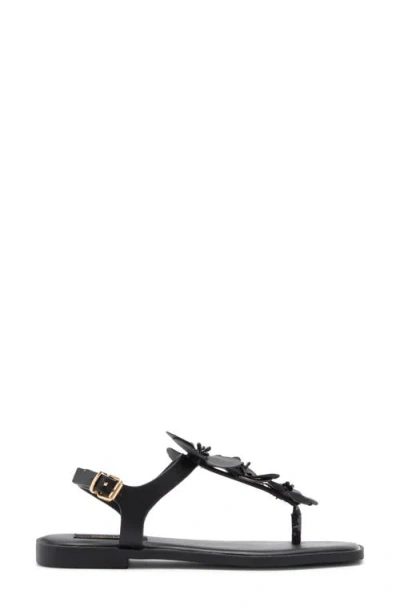 Rachel Rachel Roy Daisy Floral T-strap Sandal In Black