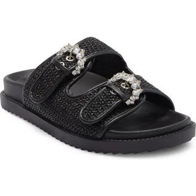 Rachel Rachel Roy Matcha Crystal Strap Slide Sandal