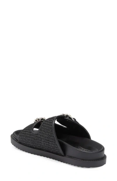 Rachel Rachel Roy Matcha Crystal Strap Slide Sandal
