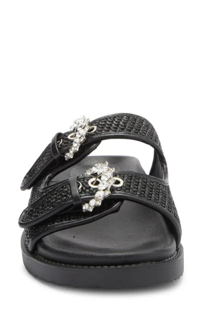 Rachel Rachel Roy Matcha Crystal Strap Slide Sandal