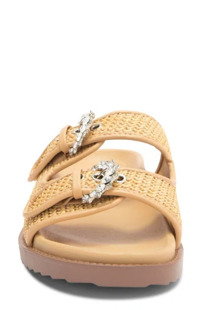 Rachel Rachel Roy Matcha Crystal Strap Slide Sandal