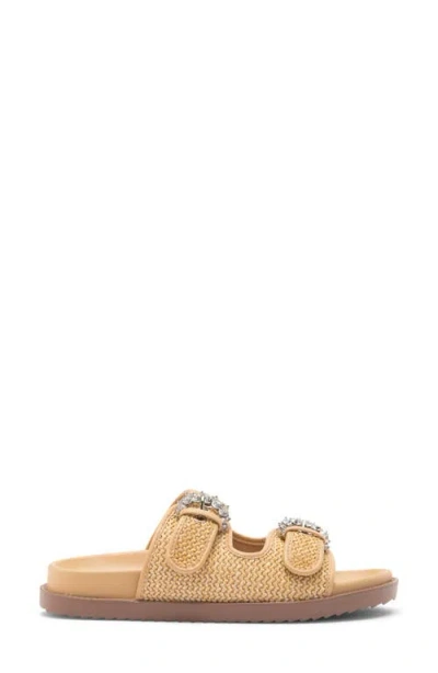 Rachel Rachel Roy Matcha Crystal Strap Slide Sandal