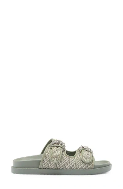 Rachel Rachel Roy Matcha Crystal Strap Slide Sandal