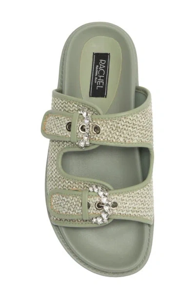 Rachel Rachel Roy Matcha Crystal Strap Slide Sandal
