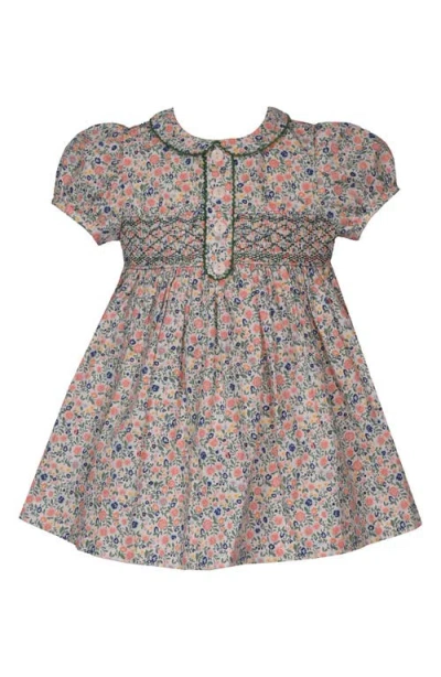 Iris & Ivy Kids' Floral Print Smocked Dress In Multi