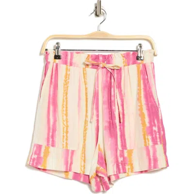 Nicole Miller Linen-blend Short In Multi