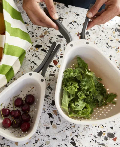 Joseph Joseph Droplet Compact Colander With Folding Handles In Neutral