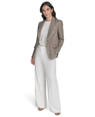 Calvin Klein Women's Belted Wide-leg Pants In White