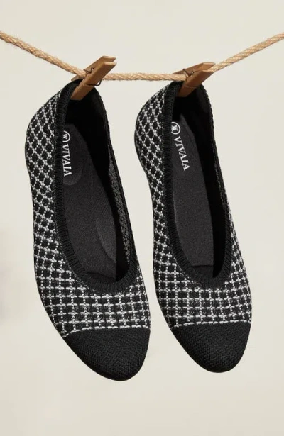 Vivaia Almond-toe Ballet Flats In Pattern