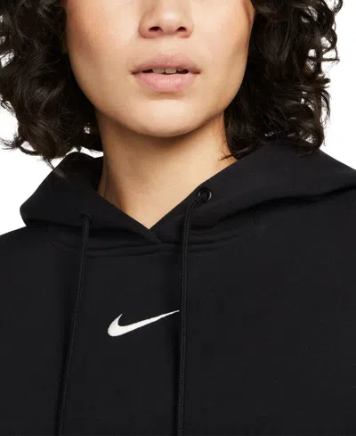 Nike Women's Sportswear Phoenix Fleece Oversized Hoodie In Black
