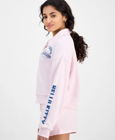 Grayson Threads, The Label Juniors' Collared Hello Kitty Sweatshirt