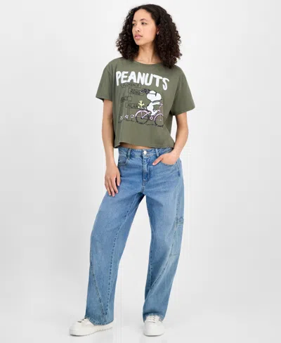 Grayson Threads, The Label Grayon Threads, The Label Juniors' Snoopy Bike T-shirt