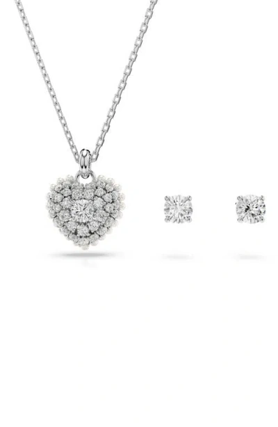 Swarovski Hyperbola Set In Silver