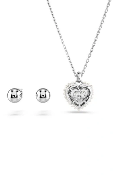 Swarovski Hyperbola Set In Silver