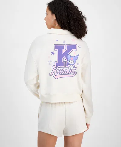 Grayson Threads, The Label Juniors' Collared Kuromi Sweatshirt