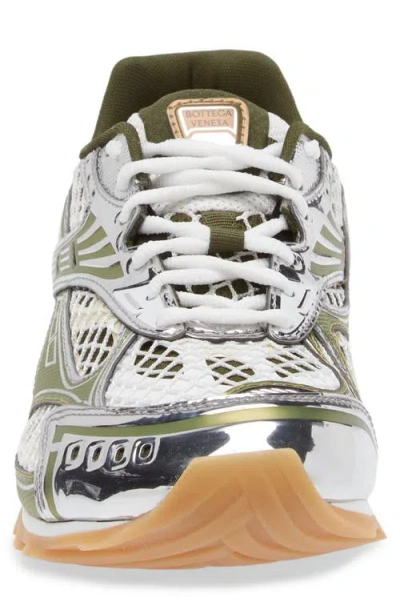 Bottega Veneta Orbit Metallic Net Runner Sneakers