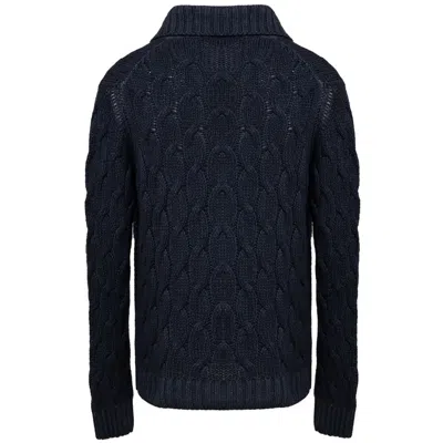 Cruciani Cardigan Trecce In Cashmere  In Blue
