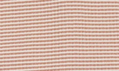 Maniere Manière Button Stripe Footie In Pink