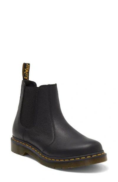 Dr. Martens Rometty Black Leather Chunky Heeled Chelsea Boots