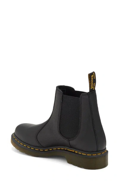 Dr. Martens Rometty Black Leather Chunky Heeled Chelsea Boots