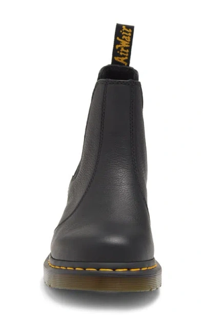 Dr. Martens Rometty Black Leather Chunky Heeled Chelsea Boots