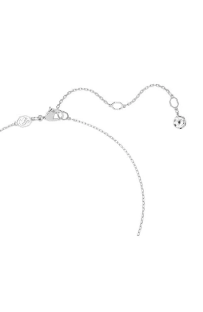 Swarovski Dextera Pavé Charm Necklace In Metallic