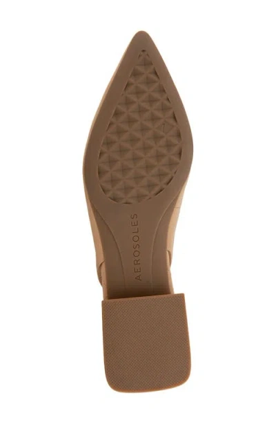 Aerosoles Nayana Pointed Toe Slingback Flat In Brown