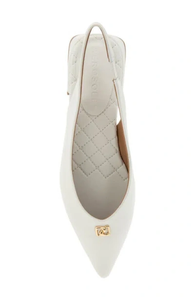 Aerosoles Nayana Pointed Toe Slingback Flat In White