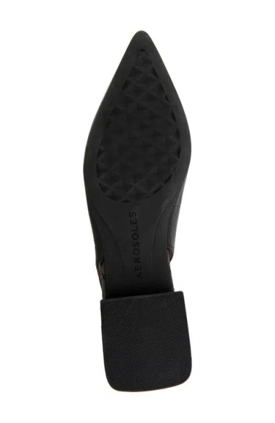 Aerosoles Nayana Pointed Toe Slingback Flat In Black