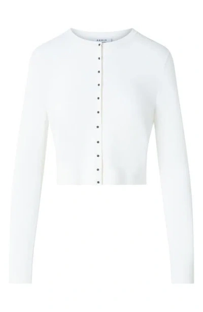 Akris Punto Cotton Seersucker Tailored Short Jacket In White