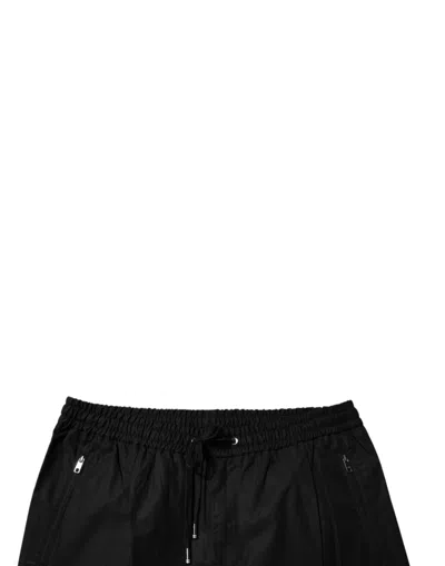 Dolce & Gabbana Black Cotton Men Jogger Sweatmen's Men's Pants In Black