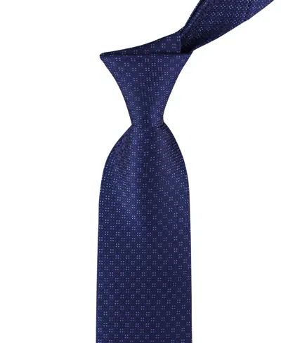 Calvin Klein Men's Ramos Textured Geo-pattern Tie In Blue
