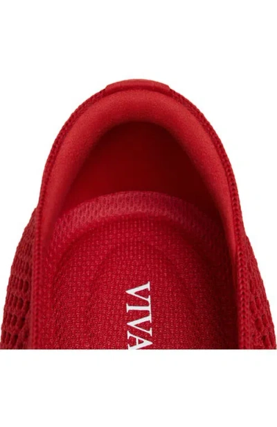 Vivaia Margot Mary-jane Square-toe Ballet Flats In Red