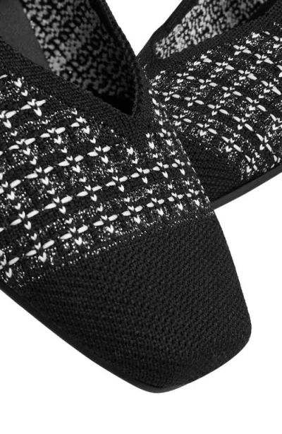 Vivaia Margot Mary-jane Square-toe Ballet Flats In Black