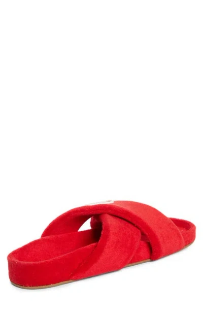 Christian Louboutin Bizzu Logo Patch Slide Sandal