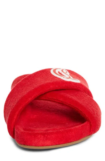 Christian Louboutin Bizzu Logo Patch Slide Sandal